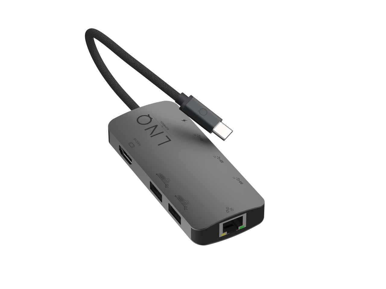 8in1 Pro Studio USB-C 10Gbps Multiport Hub with PD, 8K HDMI and 2.5Gbe Ethernet