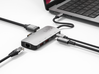 Thumbnail for 8in1 Pro Studio USB-C 10Gbps Multiport Hub with PD, 8K HDMI and 2.5Gbe Ethernet