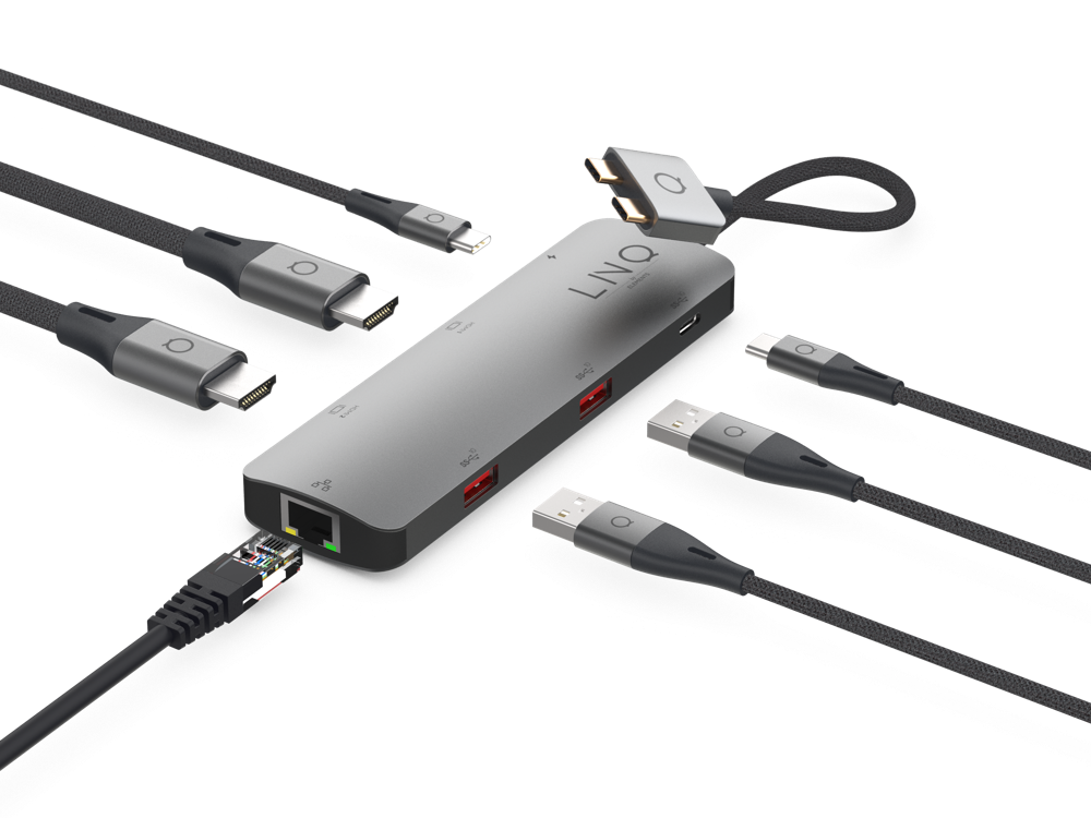 Adaptateur Multiport USB C, Dual HDMI - Adaptateurs Multiports USB-C
