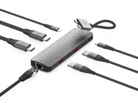 Thumbnail for 7in2 Pro USB-C 10Gbps Multiport Hub with Dual 4K HDMI and Ethernet for MacBook M1/M2